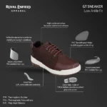 ROYAL ENFIELD GT SNEAKERS - RED - Image 6