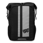 ROLL TOP STRIPES BACKPACK - GREY