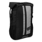 ROLL TOP STRIPES BACKPACK - GREY - Image 2