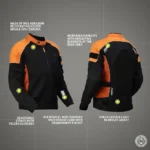 STREETWIND PRO RIDING JACKET - ORANGE - Image 3